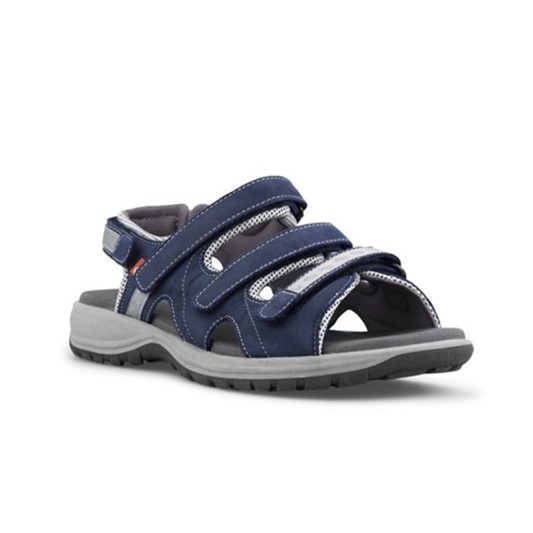 dramatiker Kyst udmelding CAMINO SANDAL W. 3 STRAPS BLÅ / GRÅ