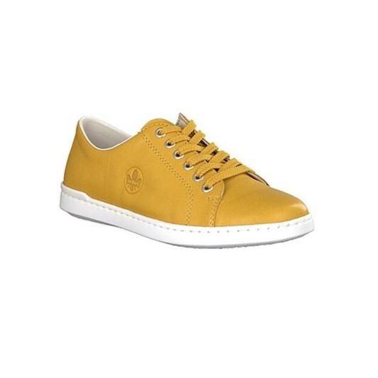 Rieker Sneakers Mustard Lace Up → udvalg i