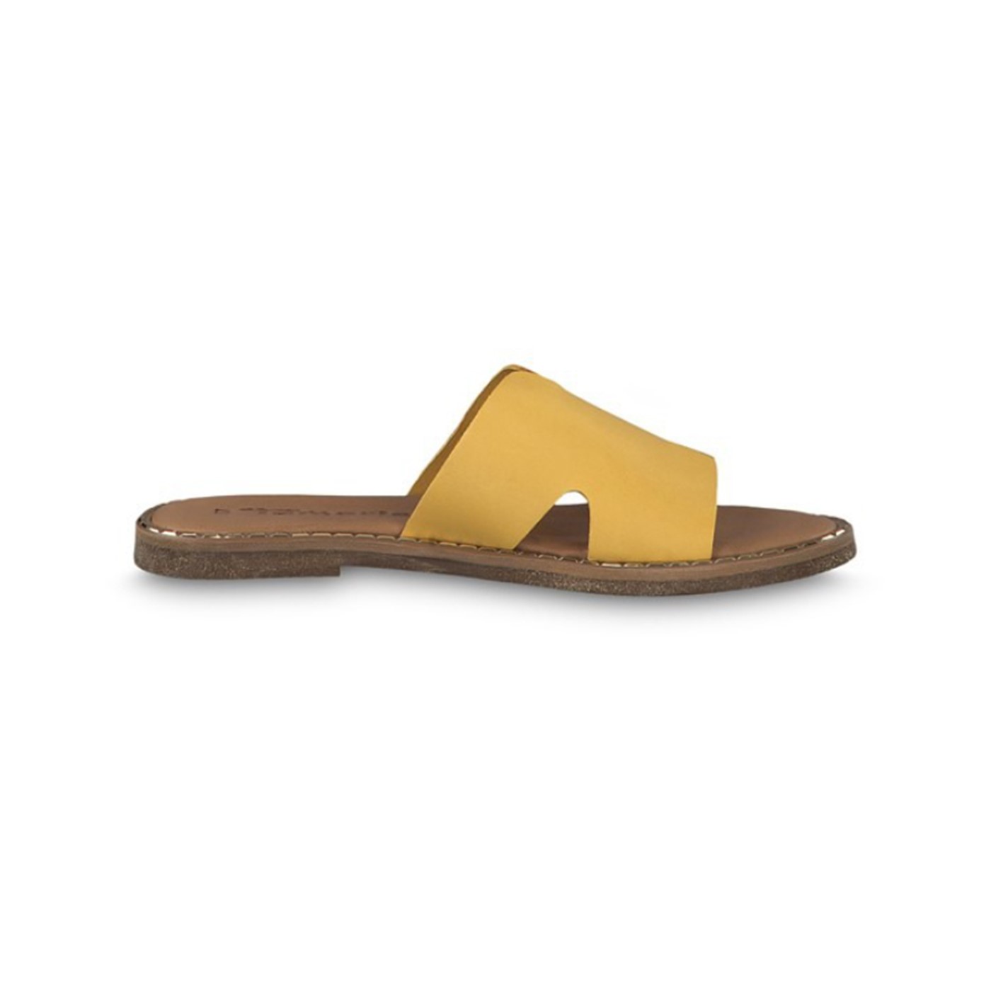 Venlighed span Aftensmad Tamaris flad sandal i gul 27135-32 | sandaler | Holstsko.dk