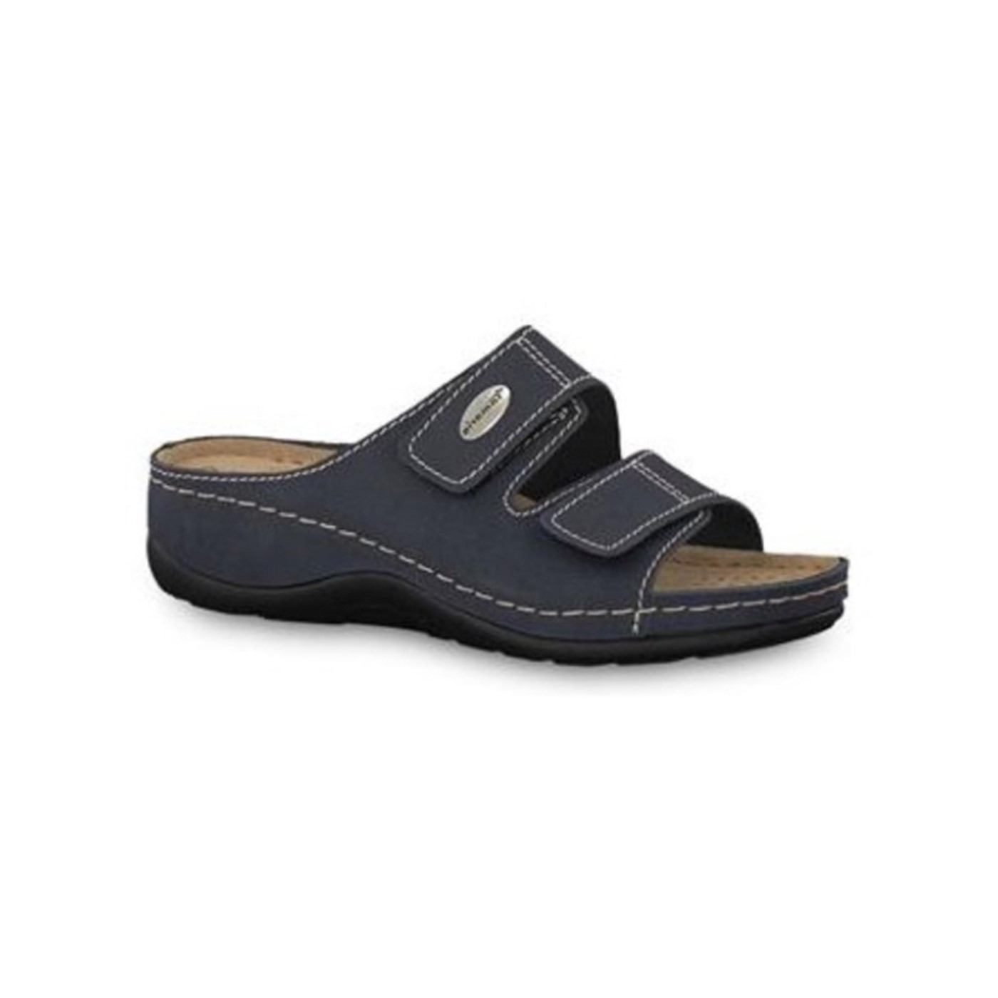 Glatte nakke Garderobe Tamaris sandal/slippers i blå | Holstsko.dk | 27510