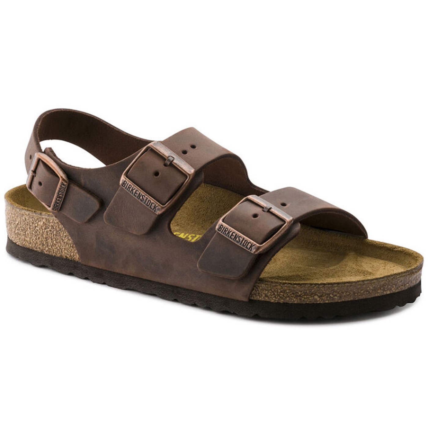 sandal i brun læder