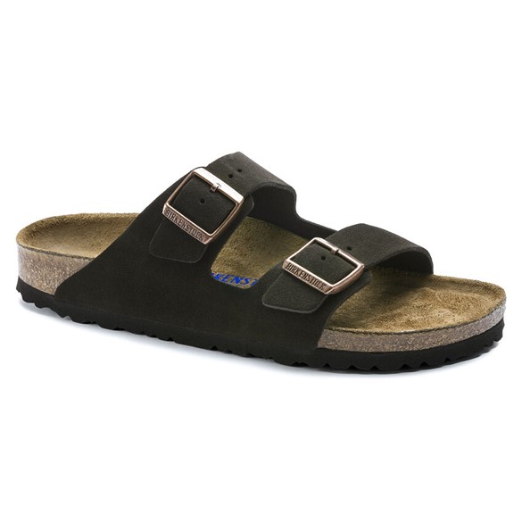 Birkenstock Mørkebrune sandaler til herre