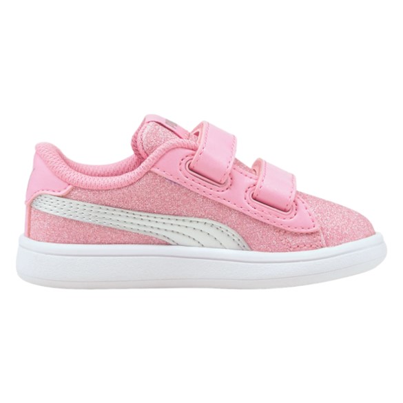 Puma Smash v2 Glitz - Sneakers piger - Pink glitter