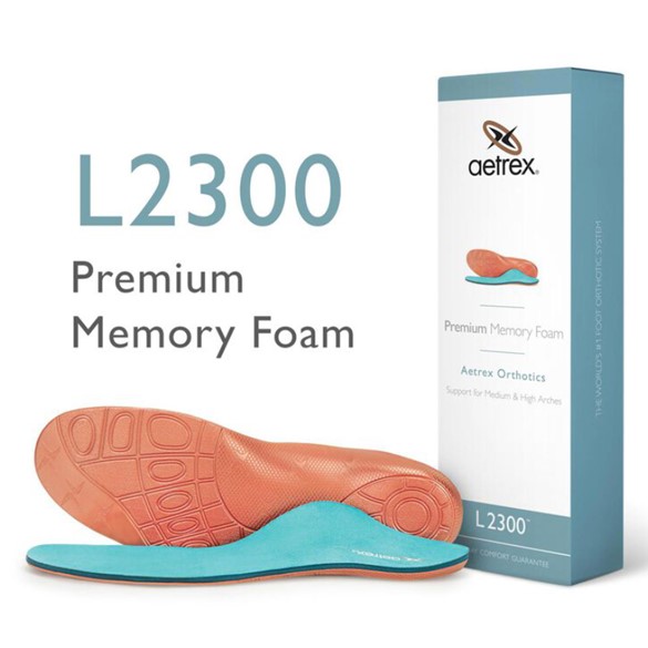 Aetrex Premium Memory Foam Orthotics - Til herre - Ekstra komfort